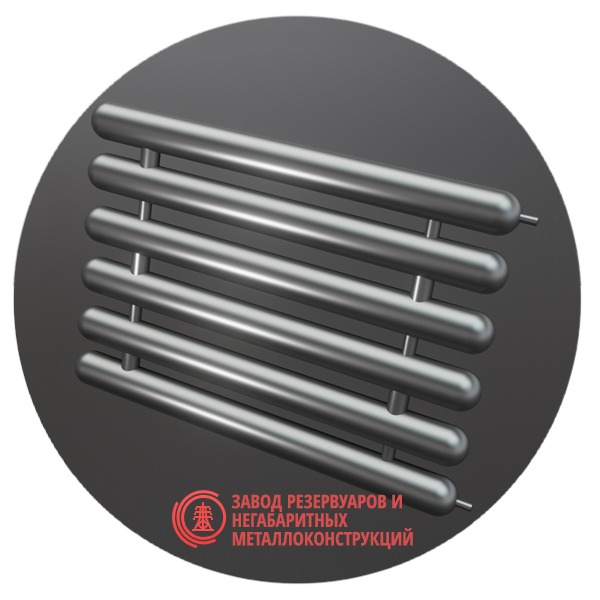 Регистры отопления шестирядные РСЭ-6x42x2.0-11000 мм