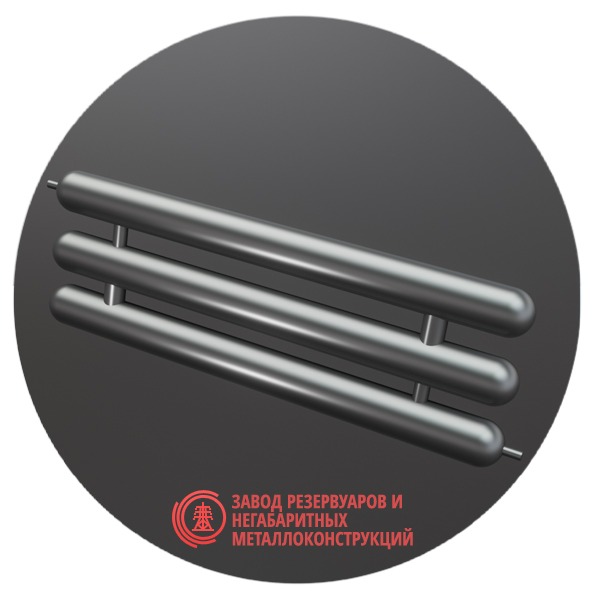 Регистры отопления трехрядные РСЭ-3x114x4.0-4000 мм